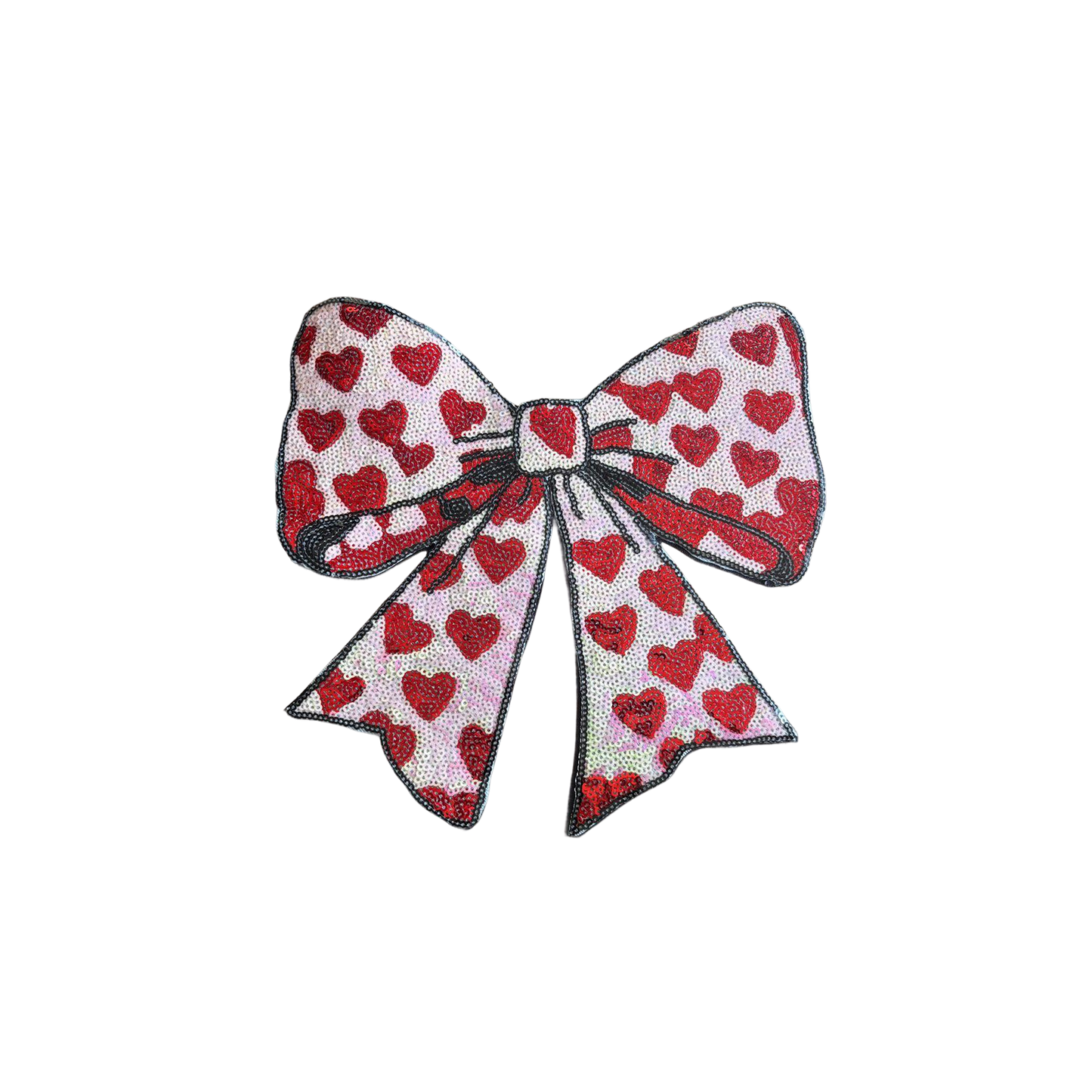 Bow -Pink & Red Hearts