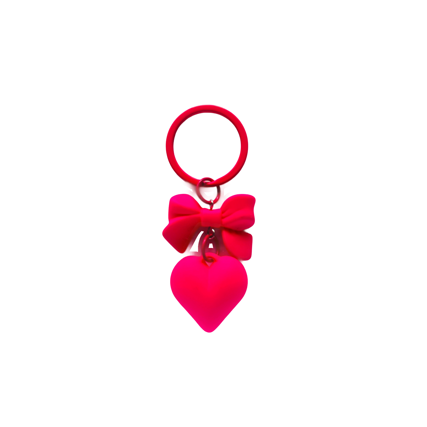 Pink Bow Heart Chain