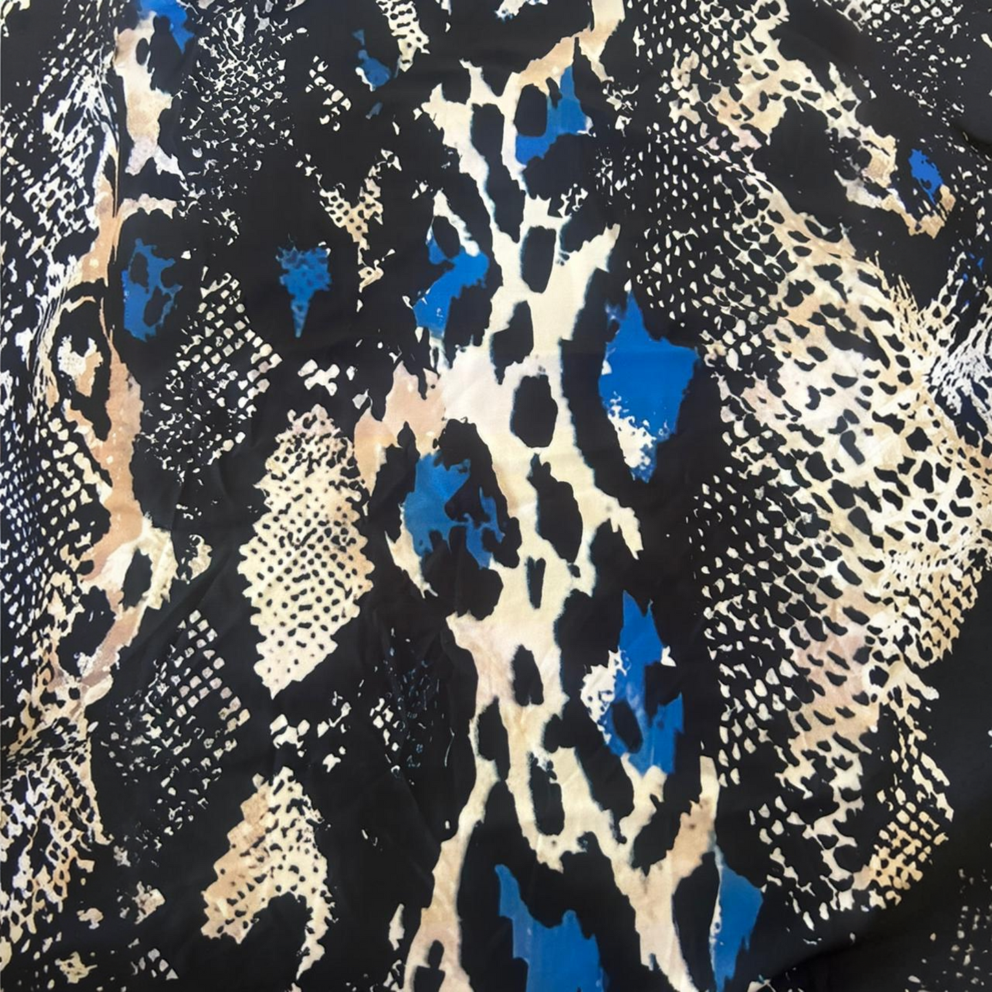 Scarf - Animal Print Blue
