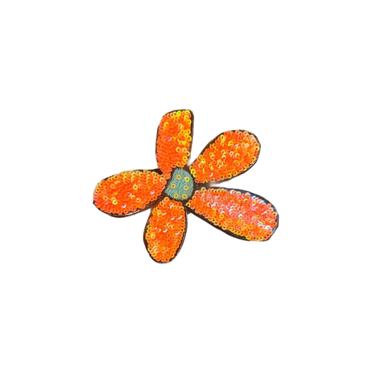 Flower Power Tag - Orange