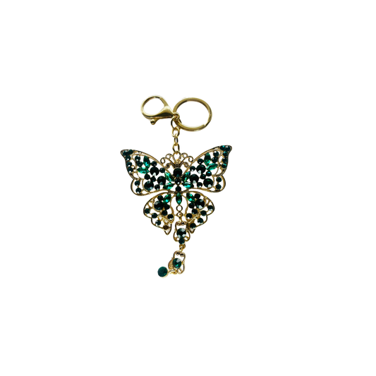 Butterfly Green & Gold Chain