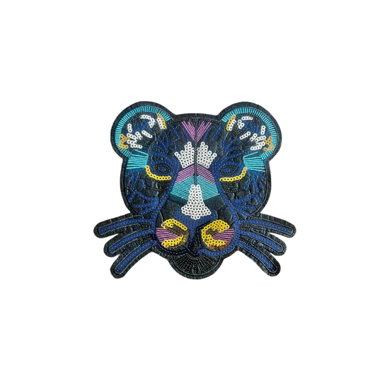 Leopard Face - Blue/Purple