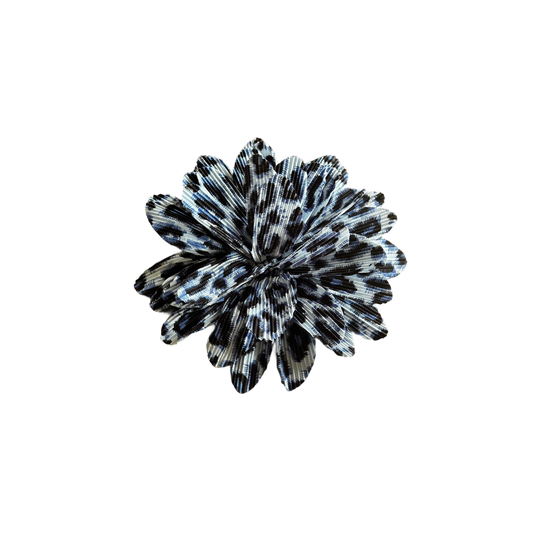 Leopard Print Flower - Blue