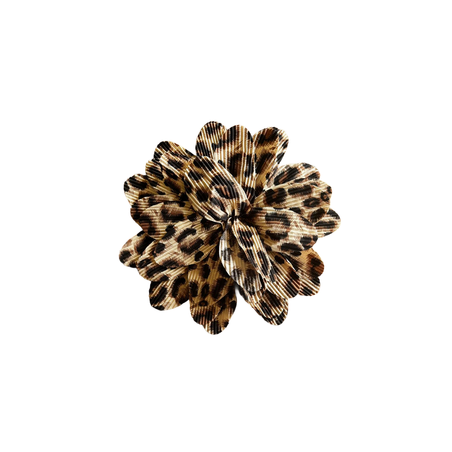 Leopard Print Flower - Brown