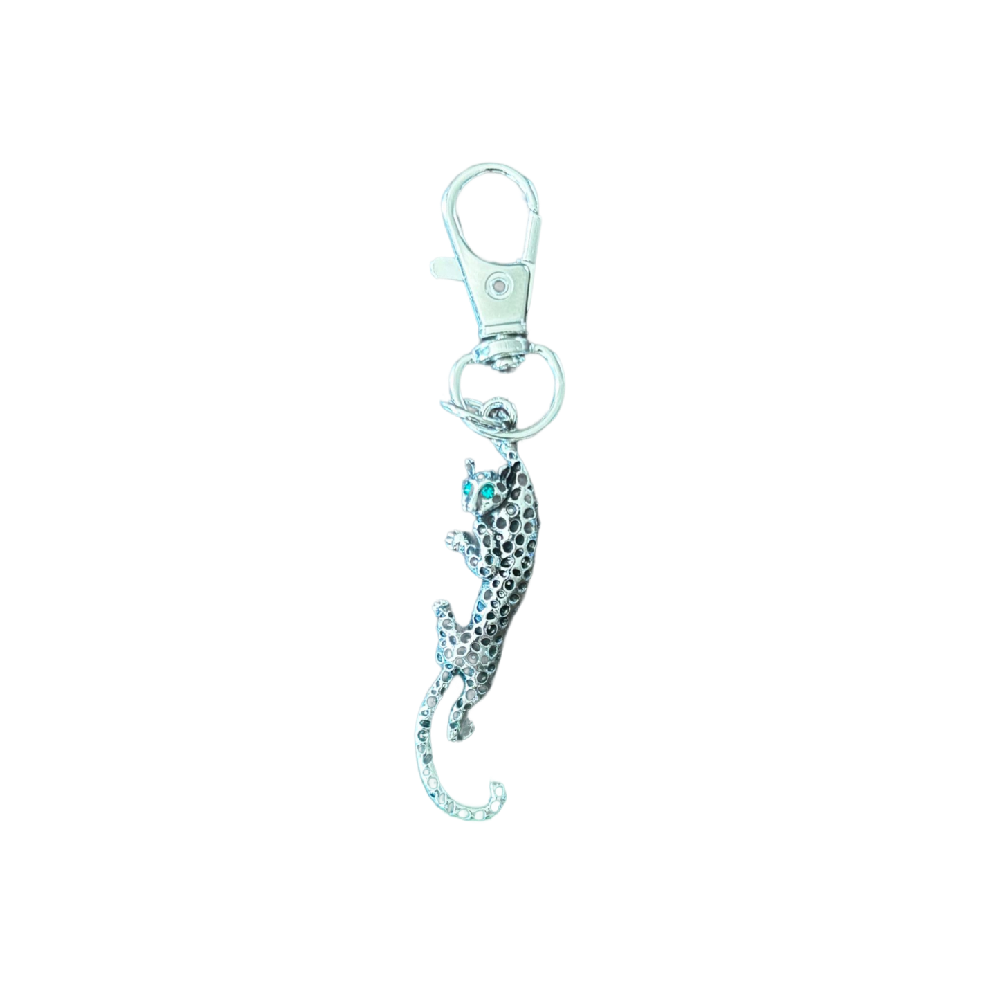 Leopard - Silver -vertical - Chain