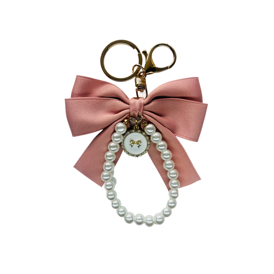 Pink Pearl Bow Chain