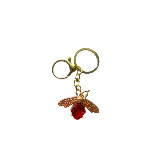 Bee Red Rhinestone Chain