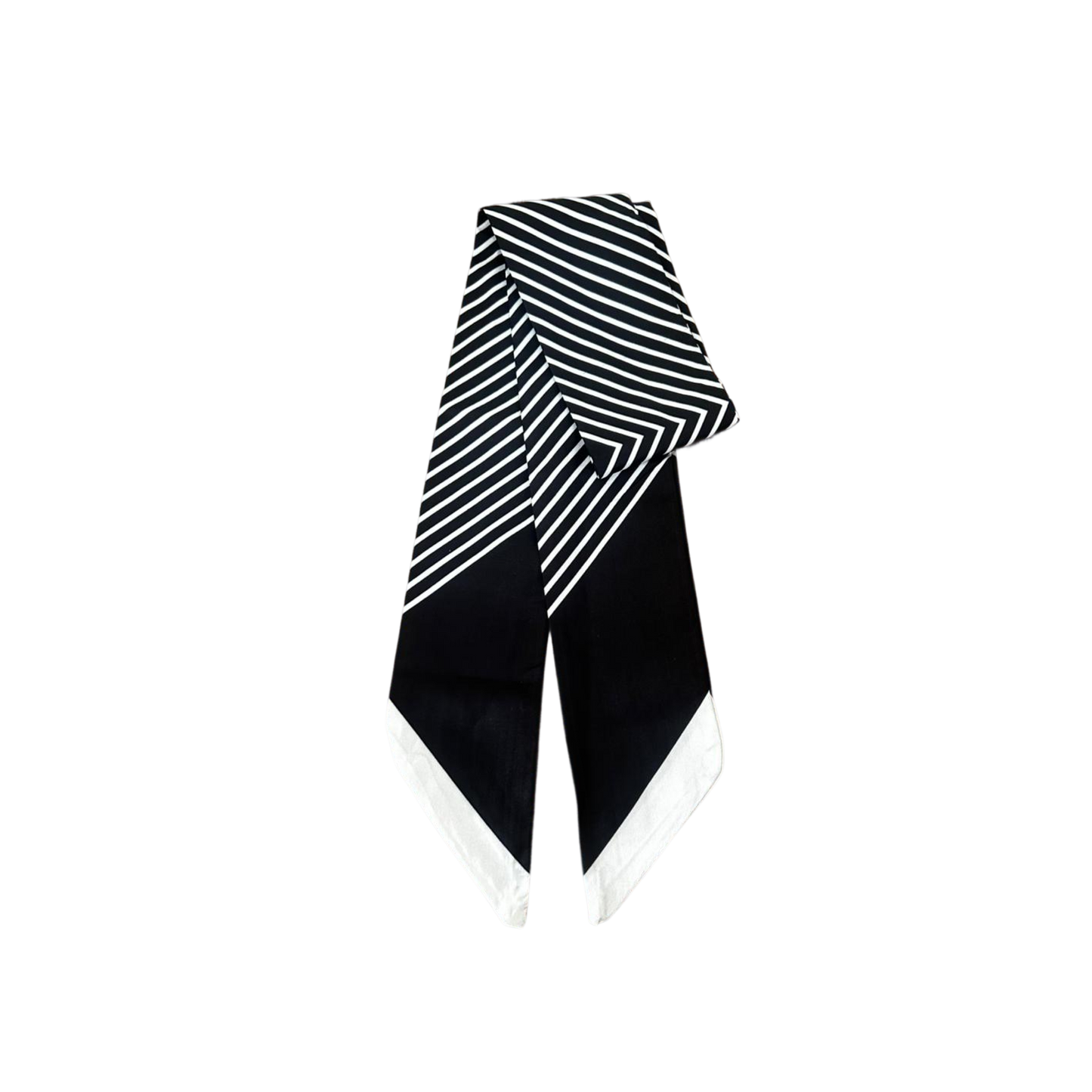 Scarf - Black & White Stripes