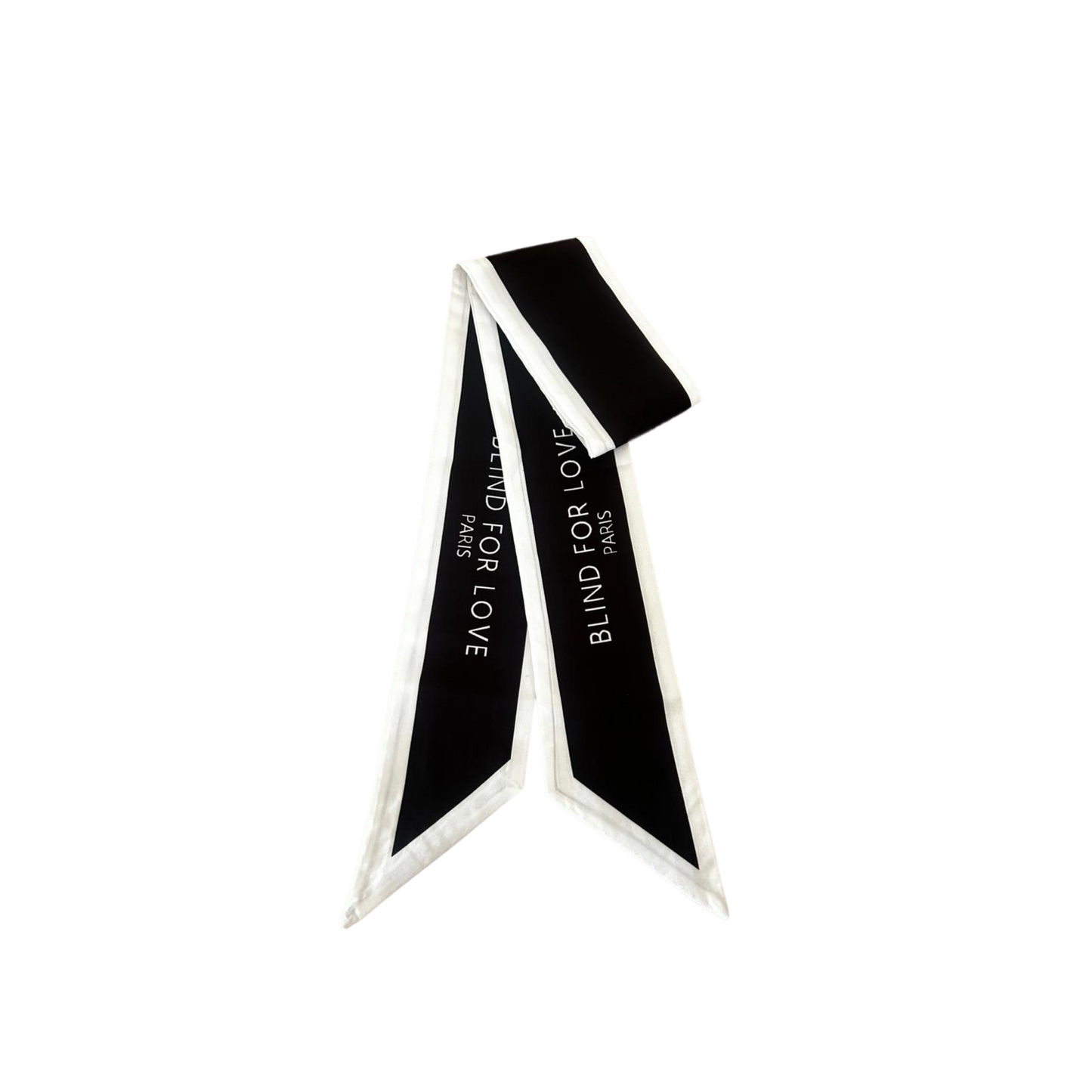 Scarf - Blind for Love-White & Black