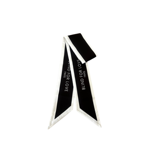 Scarf - Blind for Love-White & Black