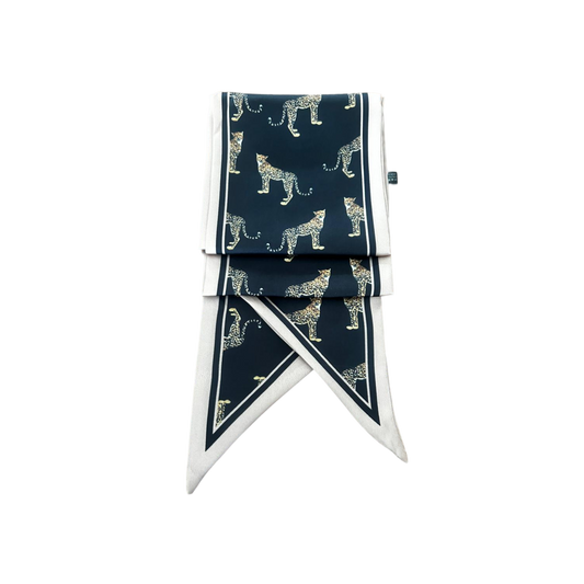 Scarf - Black Leopard